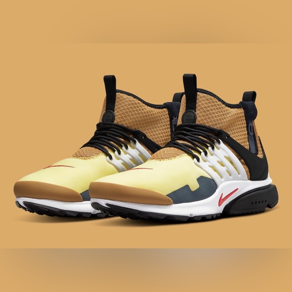 Nike Mens Air Presto Mid Utility Cream Rust DC8751 700 - Picture 4 of 11